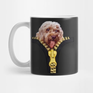 Doggy in my pocket - Cavapoo Cavoodle puppy sticking it’s tongue out - cute cavalier king charles spaniel Mug